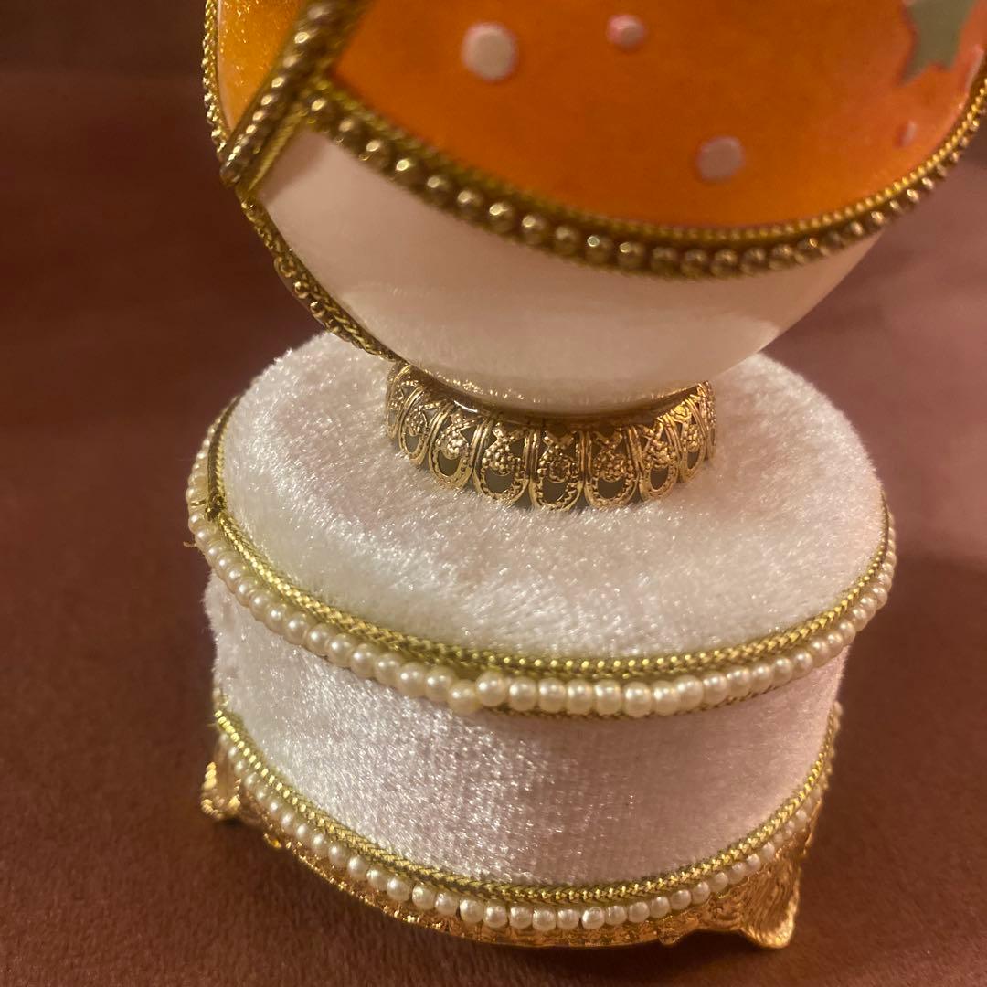 ディズニー　ミッキー エッグアートオルゴール　SANKYO