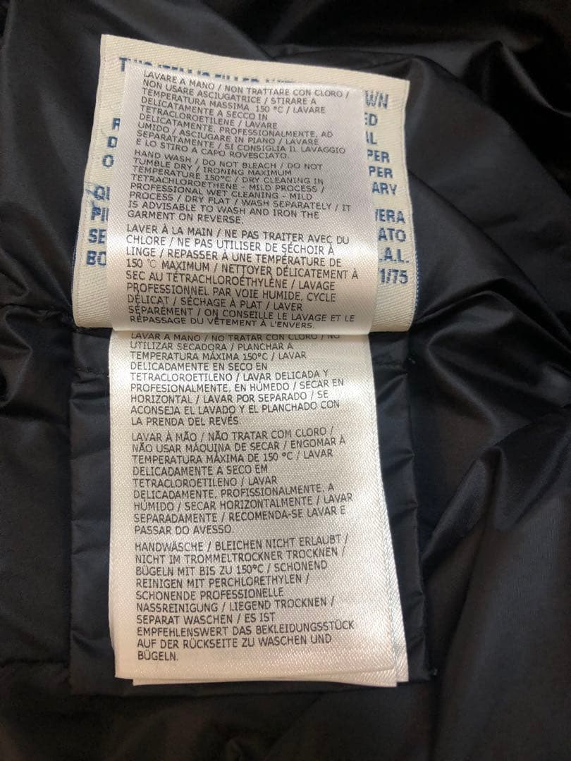 モンクレール　エルミンヌ BLACK 0 サイズ　フード欠品