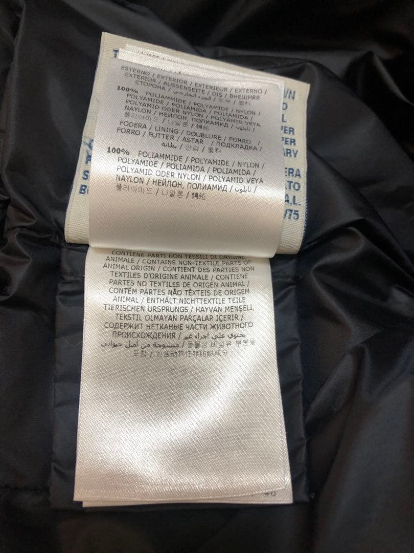 モンクレール　エルミンヌ BLACK 0 サイズ　フード欠品