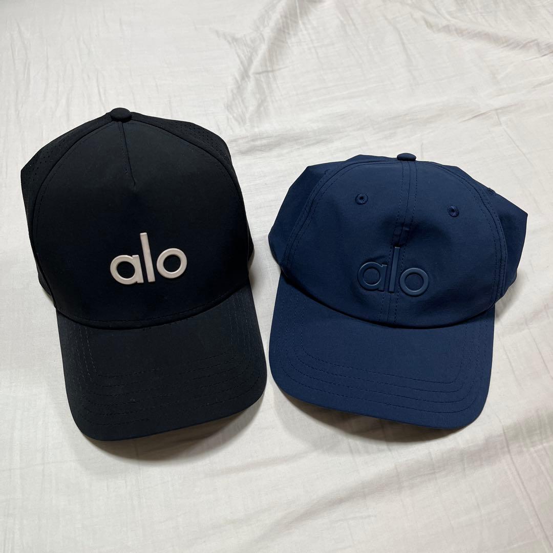 専用 alo キャップ 2色セット 黒 ネイビー