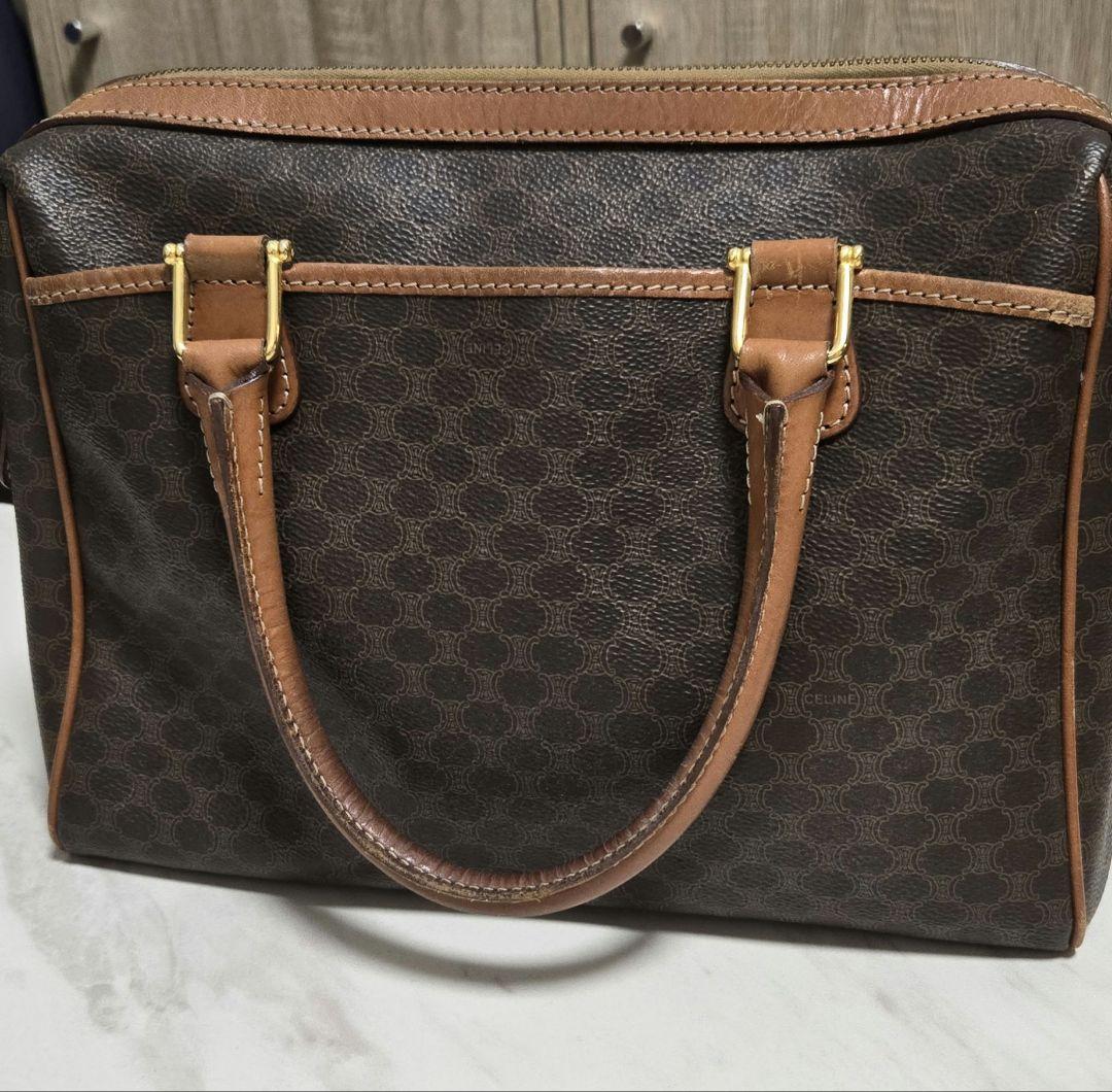 【最終お値引き】セリーヌ CELINE マカダム ボストンバッグ ハンドバッグ