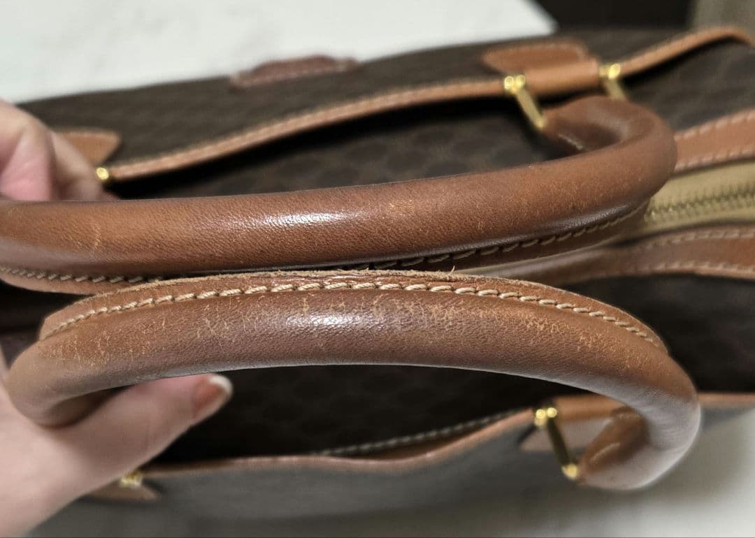 【最終お値引き】セリーヌ CELINE マカダム ボストンバッグ ハンドバッグ