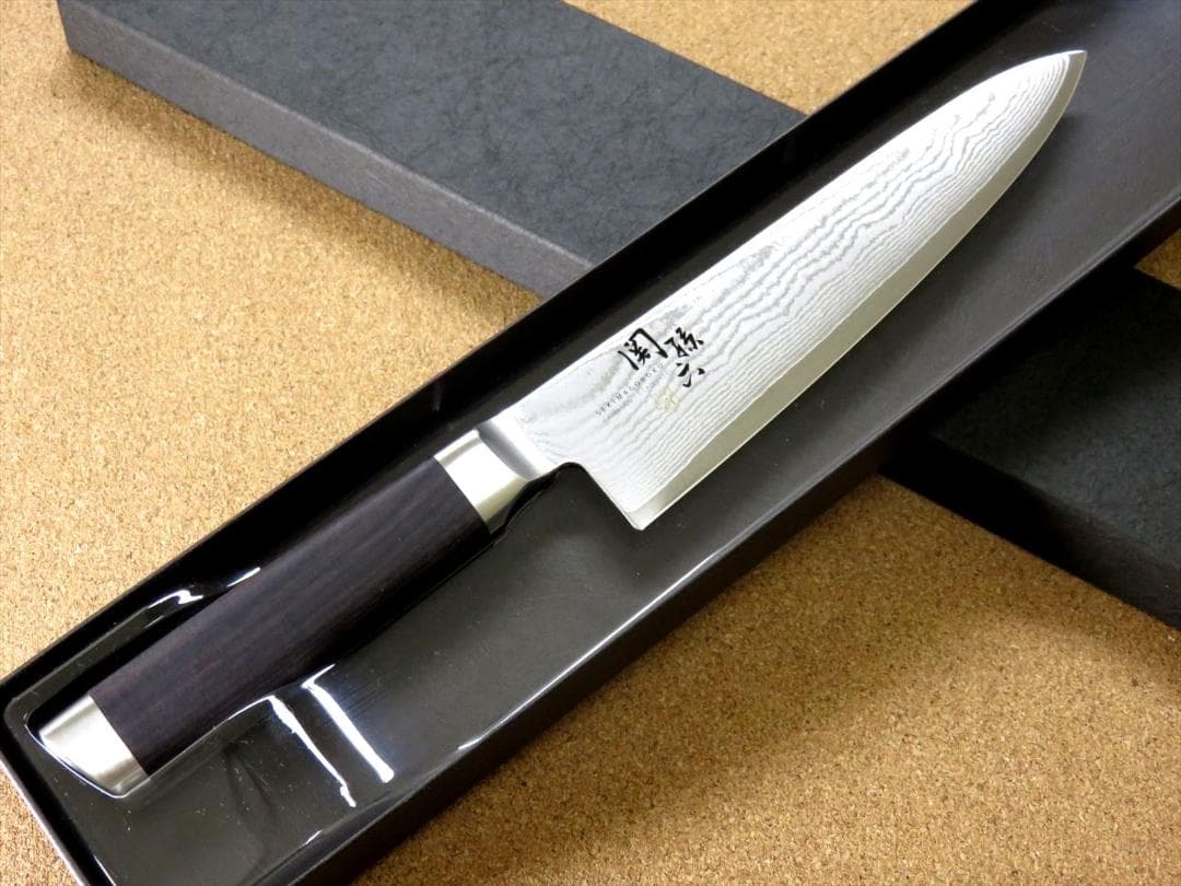 関の刃物 牛刀 180mm 貝印 関孫六 ダマスカス 33層 ステンレス 包丁