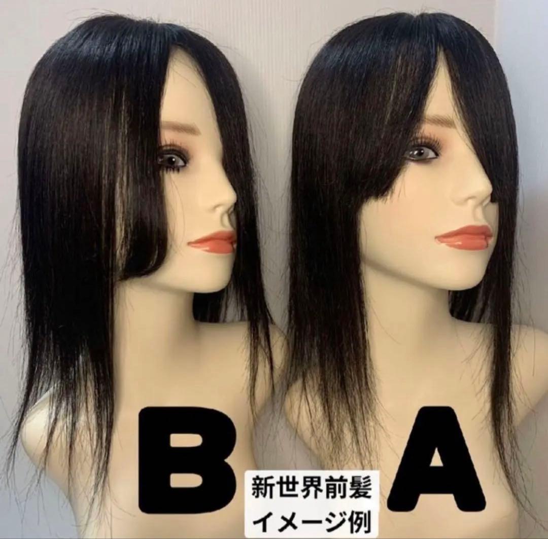 2025新世界　人毛100%ウィッグ　シルクスキン　医療ウィッグ　フルウィッグ
