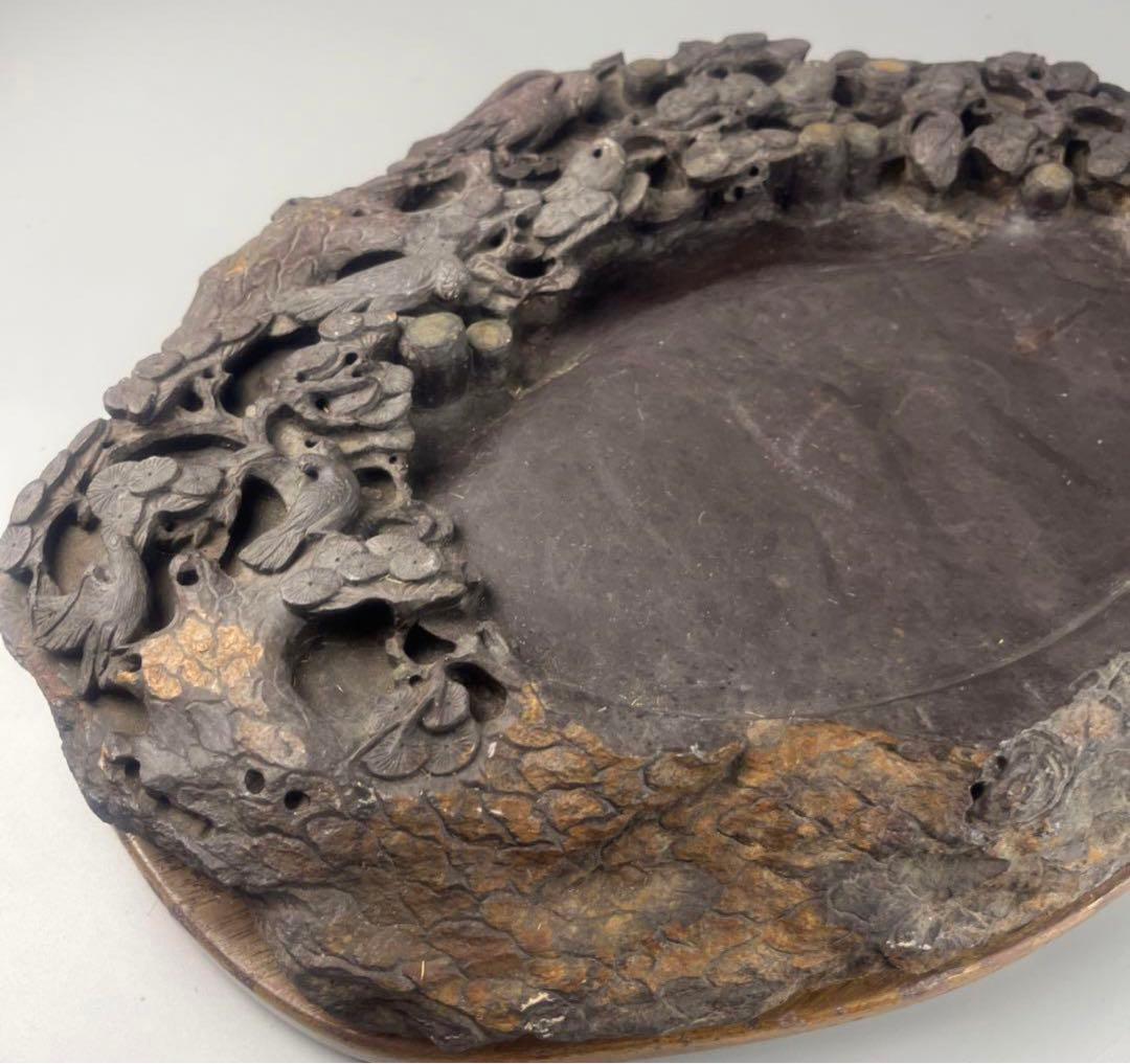 中国 硯 古美術 大型 約11.5kg 文房具 墨硯 書道具 石硯 y609