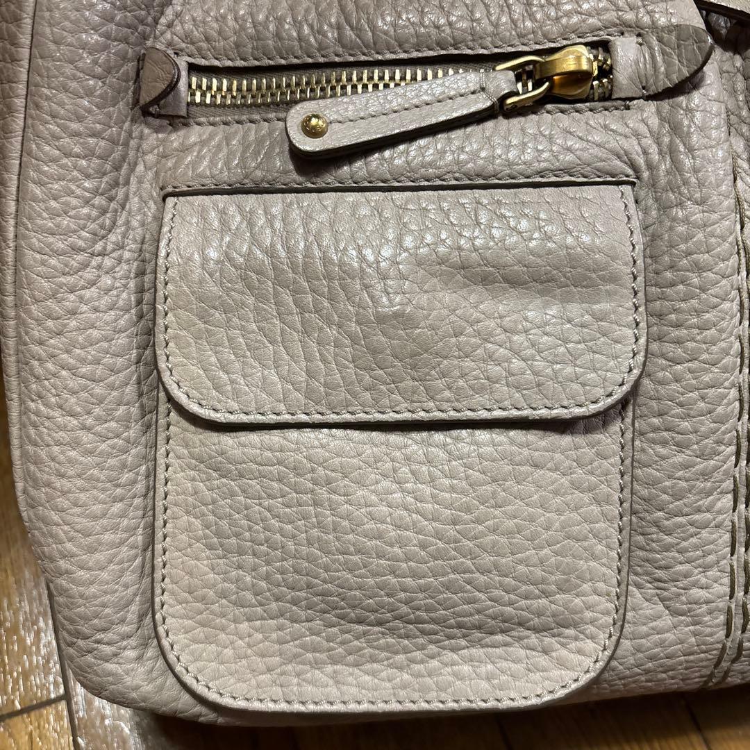 トッズトートバッグ　ベージュ美品正規品