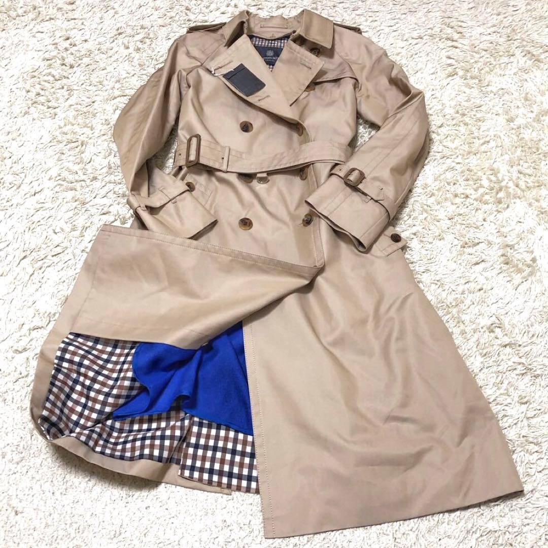極美品✨アクアスキュータム ライナートレンチコート サイズ8 Lサイズ ベージュ