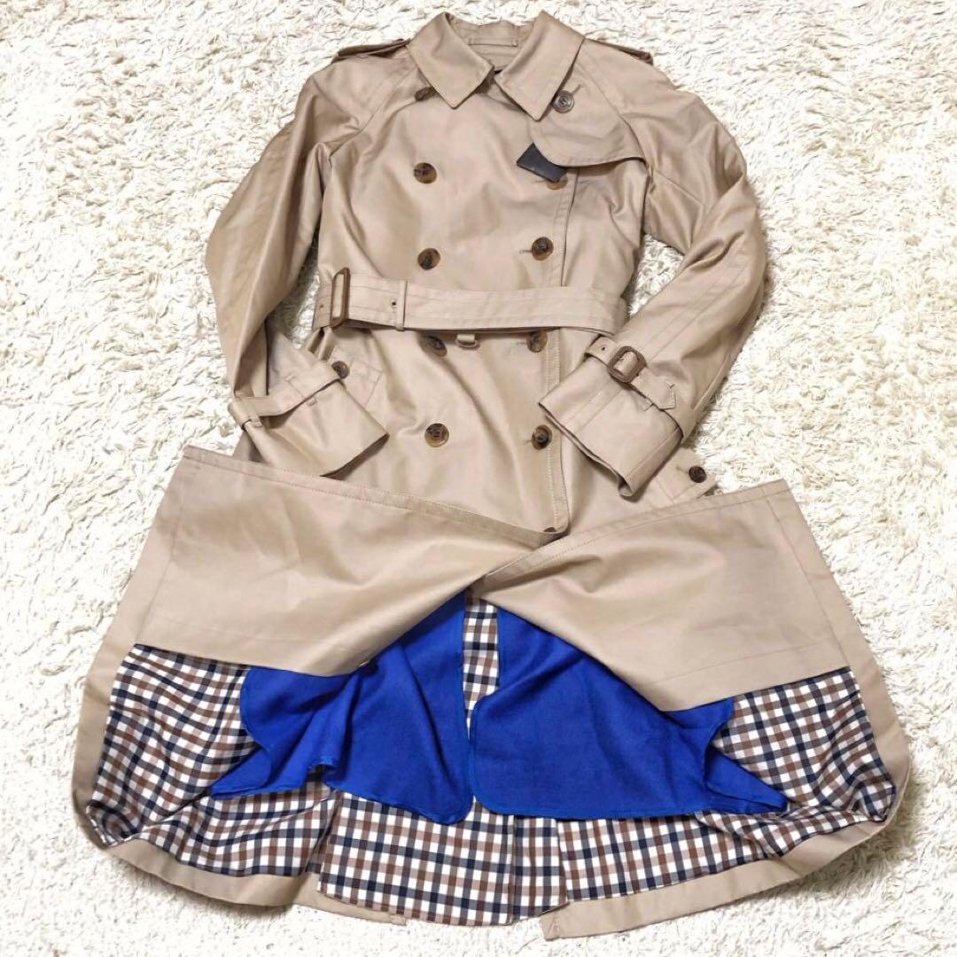 極美品✨アクアスキュータム ライナートレンチコート サイズ8 Lサイズ ベージュ