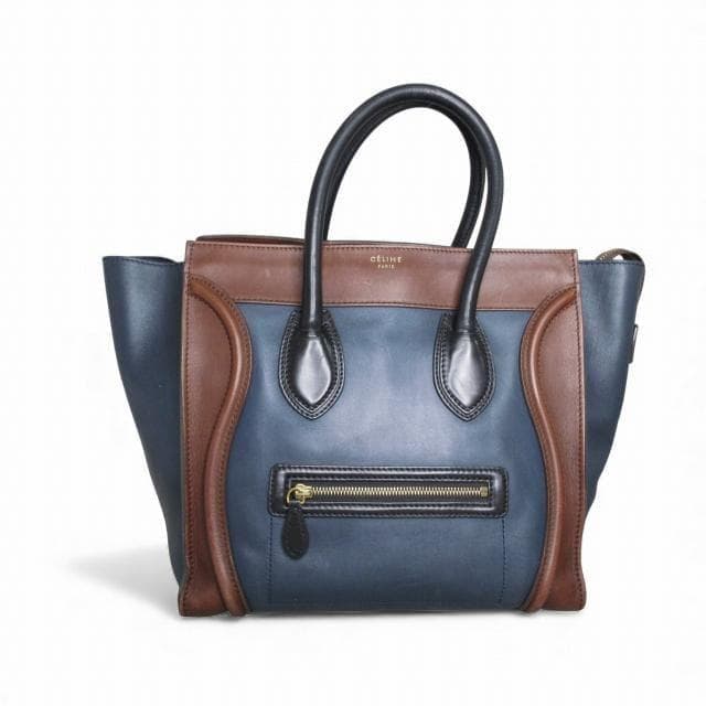 CELINE セリーヌ ラゲージ ミニ レザー トートバッグ