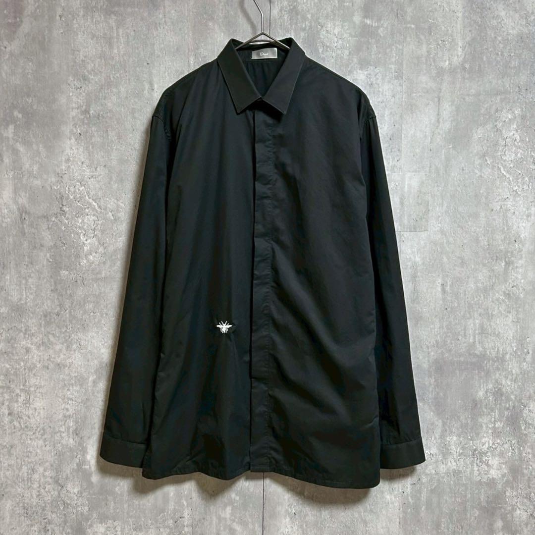 DIOR HOMME ディオール エディ期 ビー bee シャツ ブラック 38