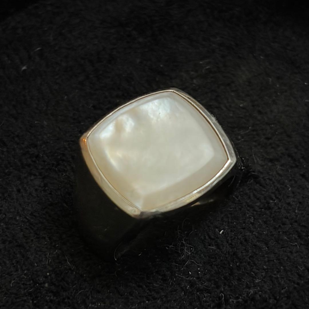 【50/10号】TOM WOOD CUSHION WHITE MOP RING