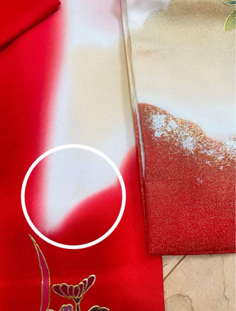 寿光織　女の子お宮参り　一つ身着物