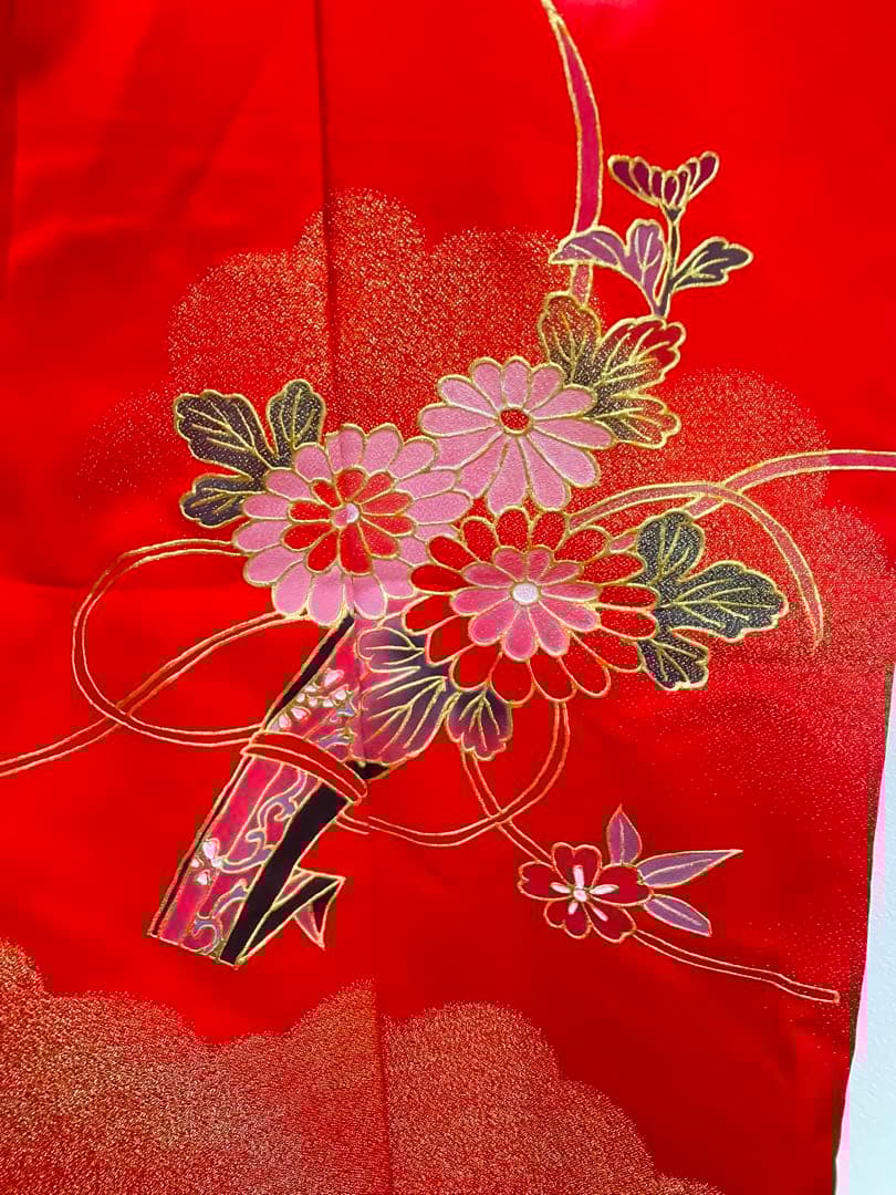 寿光織　女の子お宮参り　一つ身着物