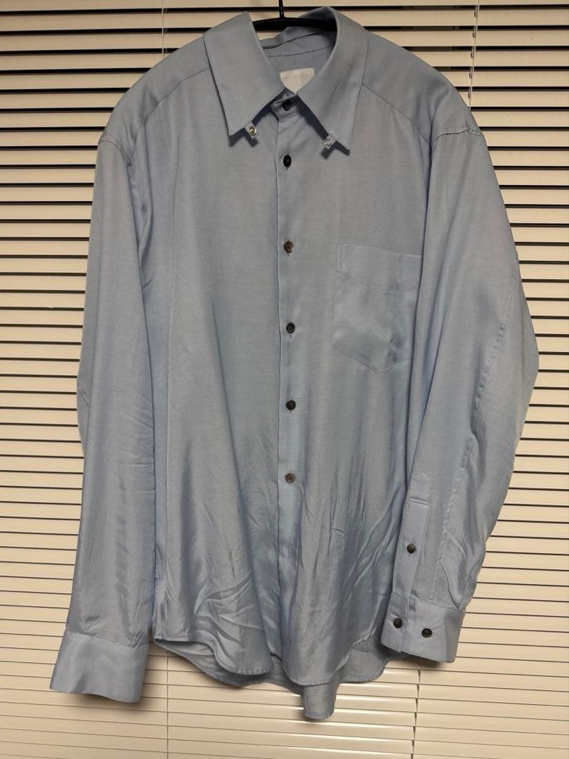 REGULAR FIT TAB COLLAR SHIRT【SAX BLUE】