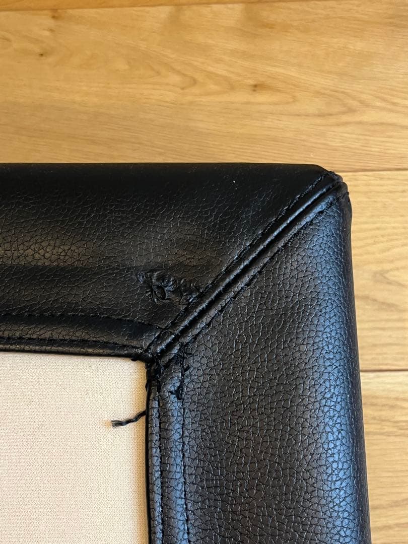 無印良品 オットマン ブラック レザー 販売終了品