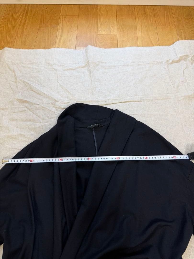 未使用　SACRA ブラック ロングコート　日本製　ウール