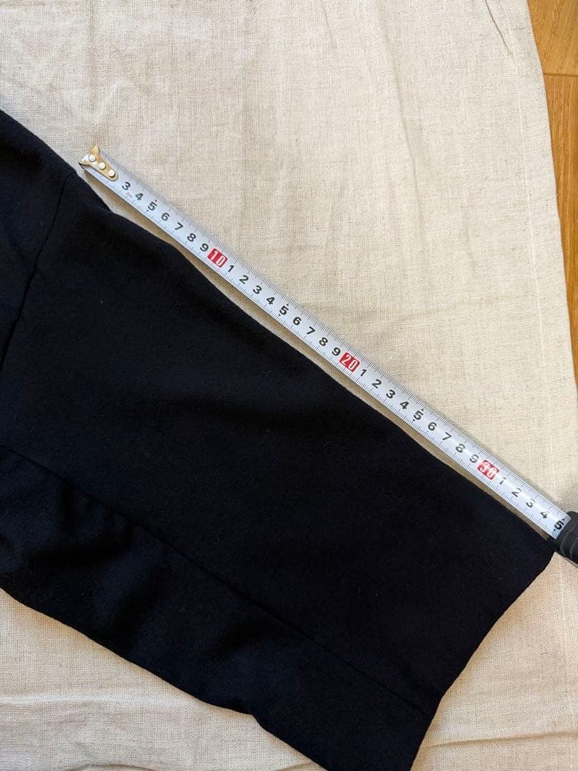 未使用　SACRA ブラック ロングコート　日本製　ウール