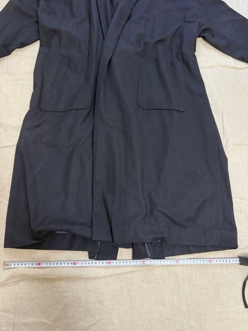 未使用　SACRA ブラック ロングコート　日本製　ウール