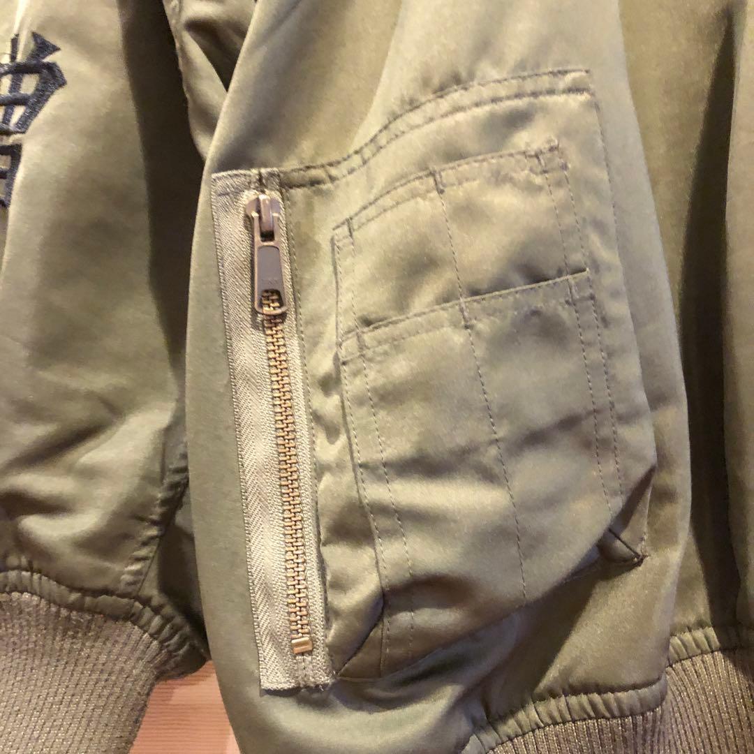 パンクドランカーズ✖️ミルクボーイコラボアイテム　MBPD スカジャン オリーブ色