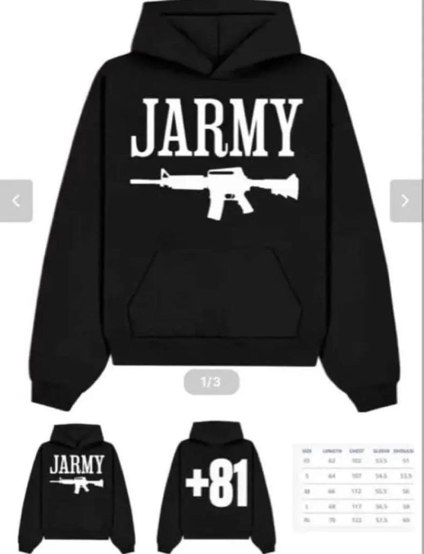 jarmy パーカー　xs