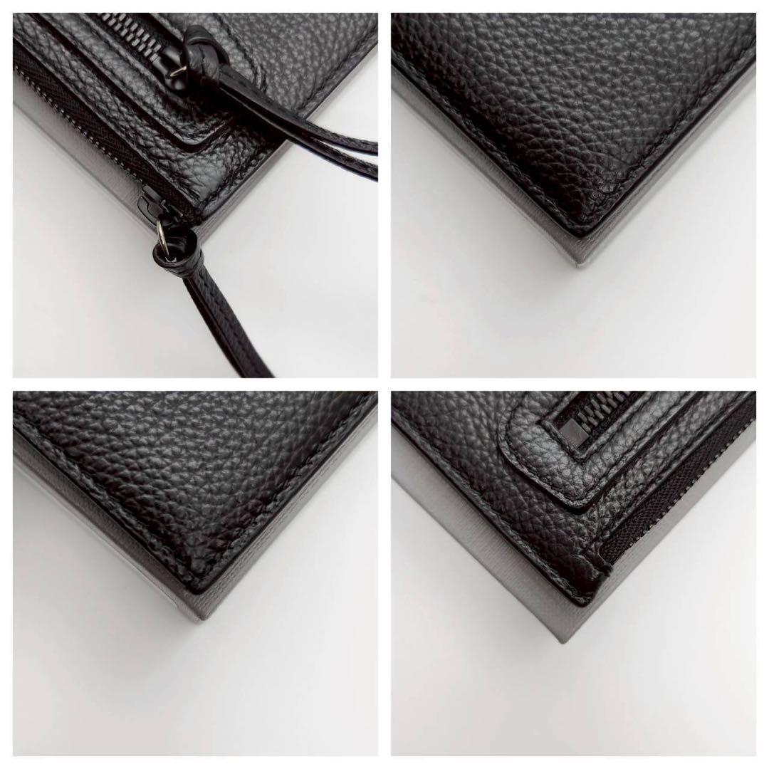 極上美品 バレンシアガ ケース カードケース 小銭入れ レザー 黒