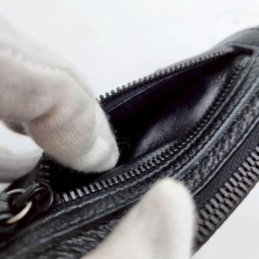 極上美品 バレンシアガ ケース カードケース 小銭入れ レザー 黒