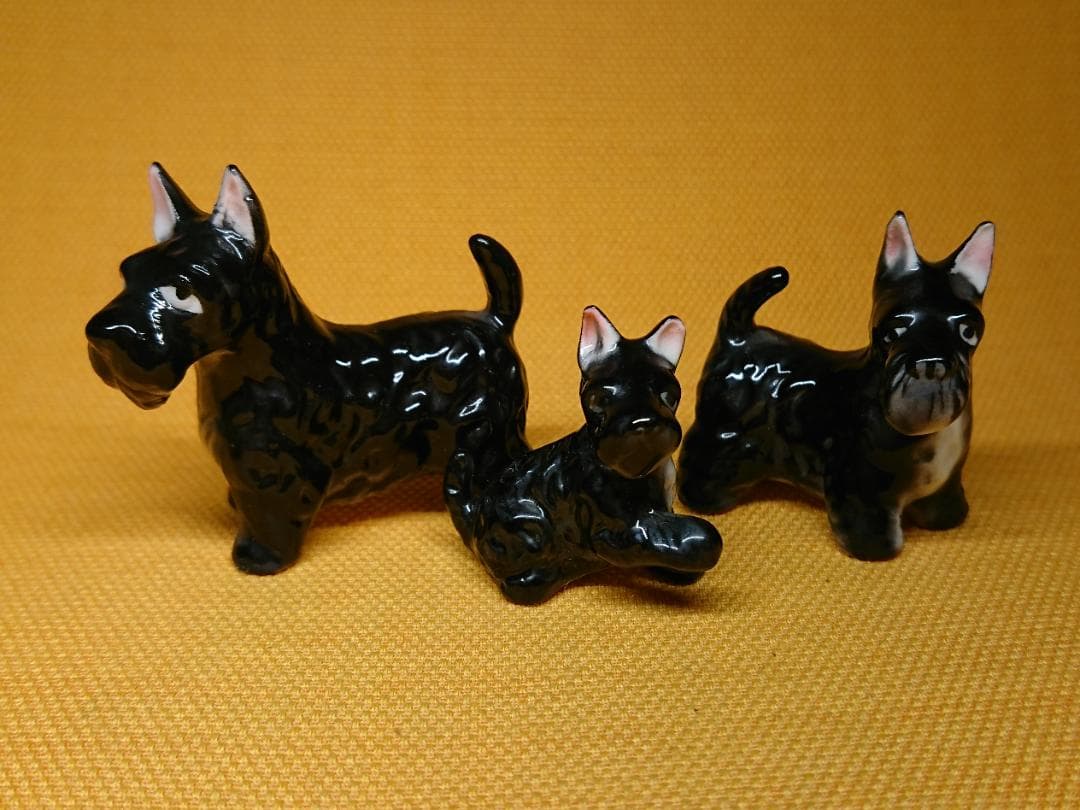 【美品】スコティッシュテリア　陶器　置物　インテリア　工芸品　美術品　A2622