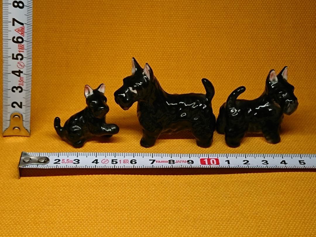 【美品】スコティッシュテリア　陶器　置物　インテリア　工芸品　美術品　A2622