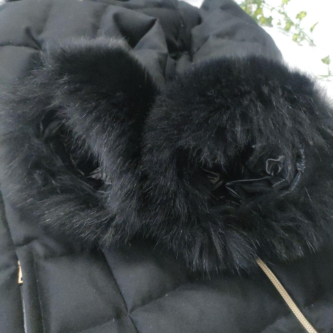 美品✨ヘルノ×ロロピアーナ　カシミヤ96％　ファーダウンコート　黒　46