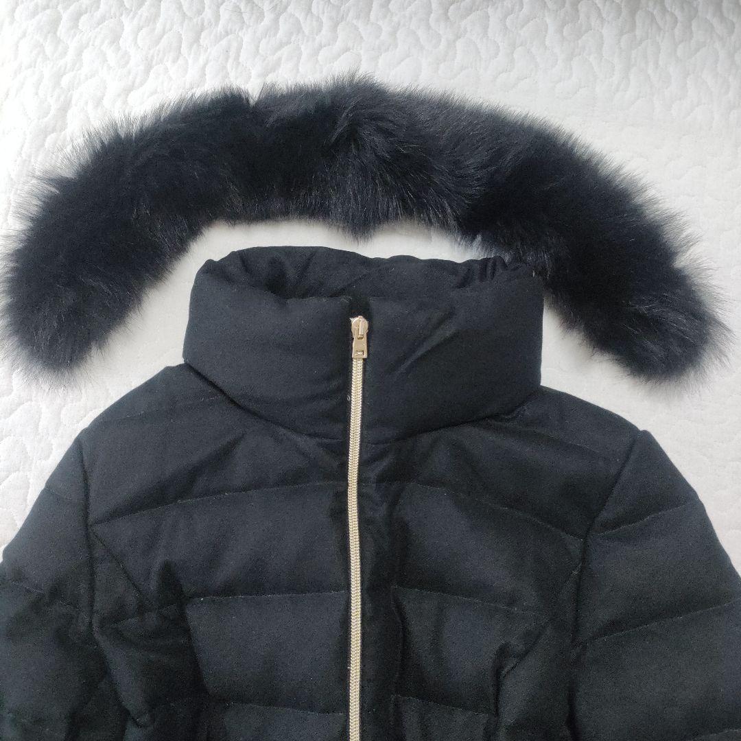 美品✨ヘルノ×ロロピアーナ　カシミヤ96％　ファーダウンコート　黒　46