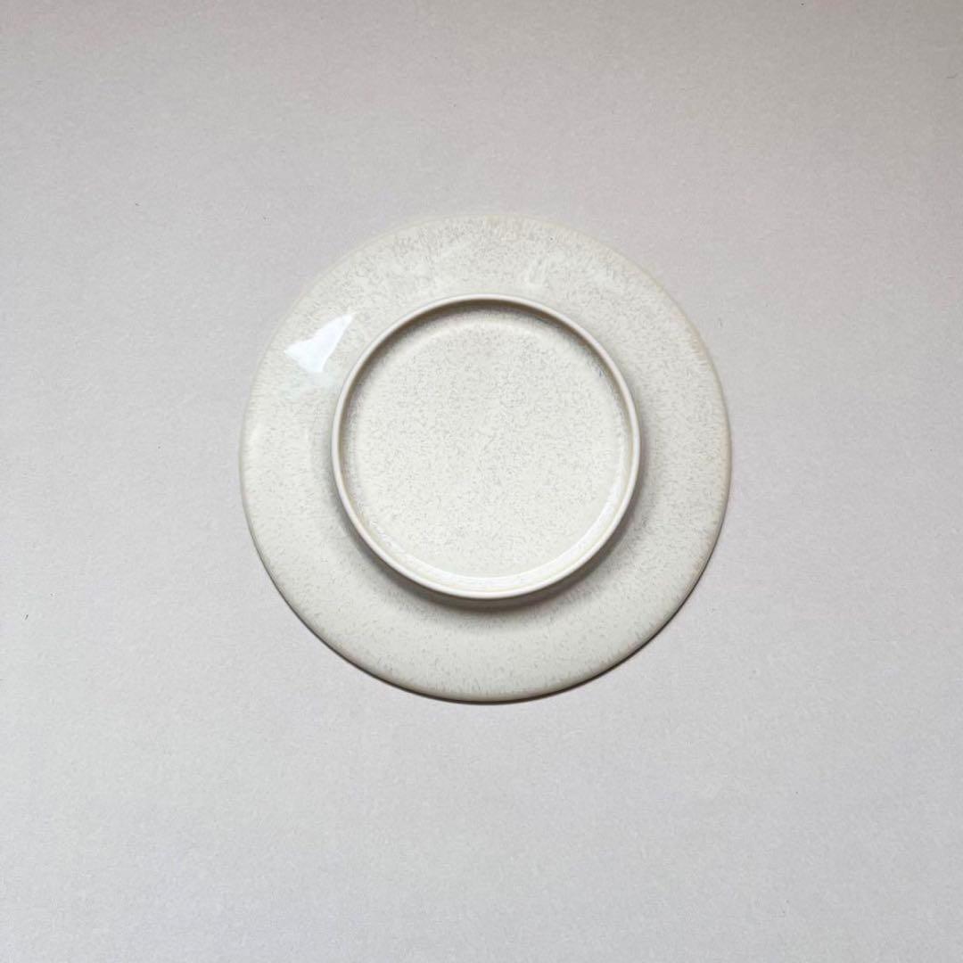 美濃焼　レース　ケーキ皿　取り皿　17cm 生成りホワイト　2枚