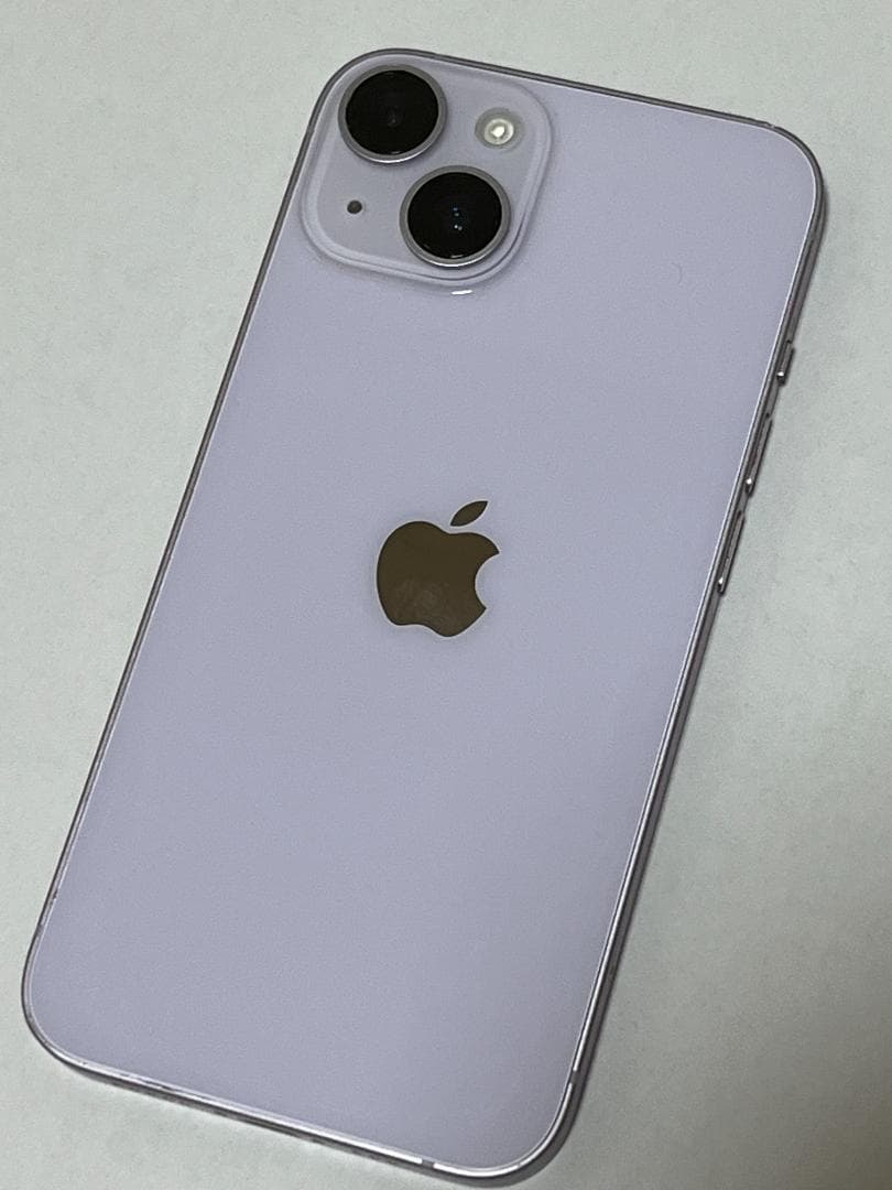 iPhone14 256G パープル　バッテリー100% 画面割れ