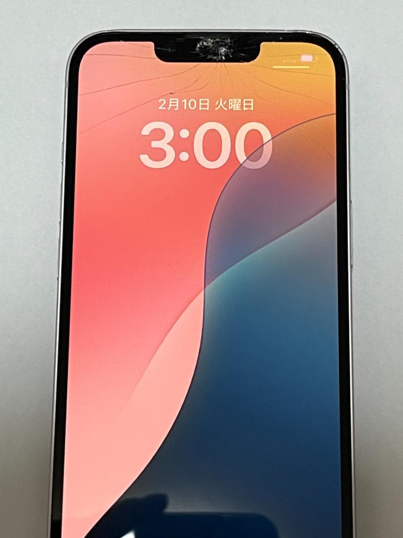 iPhone14 256G パープル　バッテリー100% 画面割れ