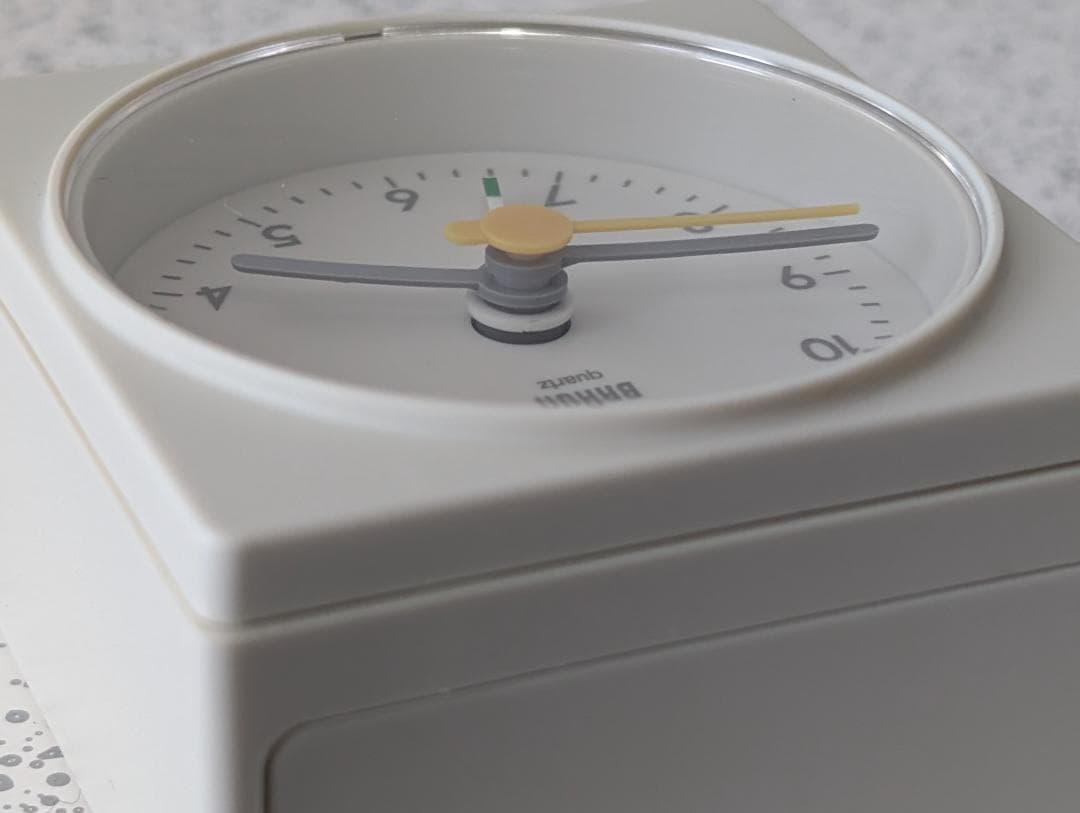 80s ビンテージ BRAUN AB1 4746 アラームクロック 希少 オフ白