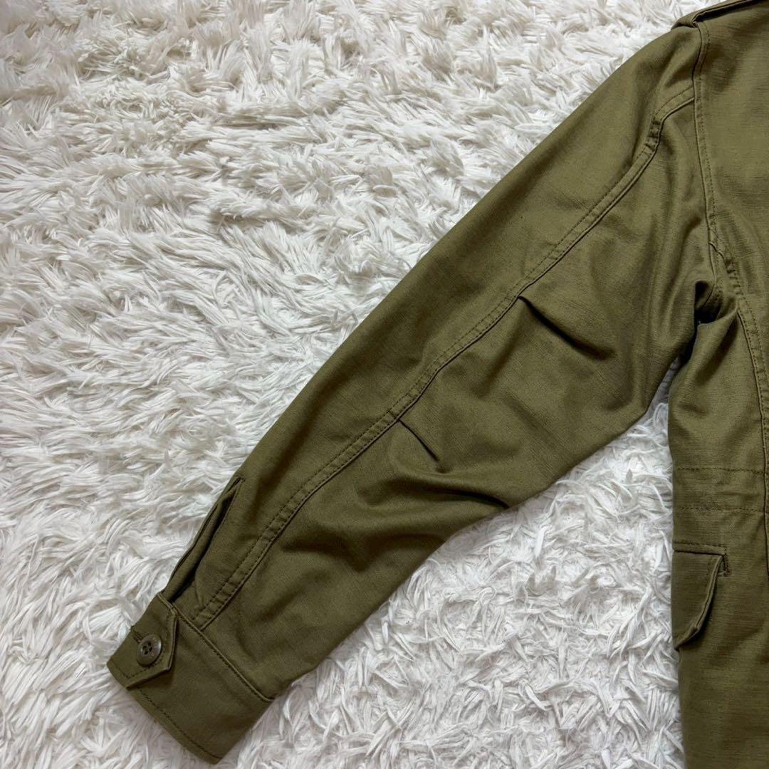 美品　ハイク　ミリタリージャケット　レギュラーフィット　オリーブグリーン　2