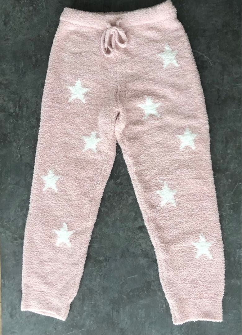 美品　限定品　ジェラートピケ 星柄　上下セットアップ　パジャマ　ピンク　もこもこ