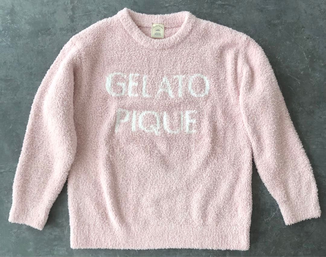 美品　限定品　ジェラートピケ 星柄　上下セットアップ　パジャマ　ピンク　もこもこ