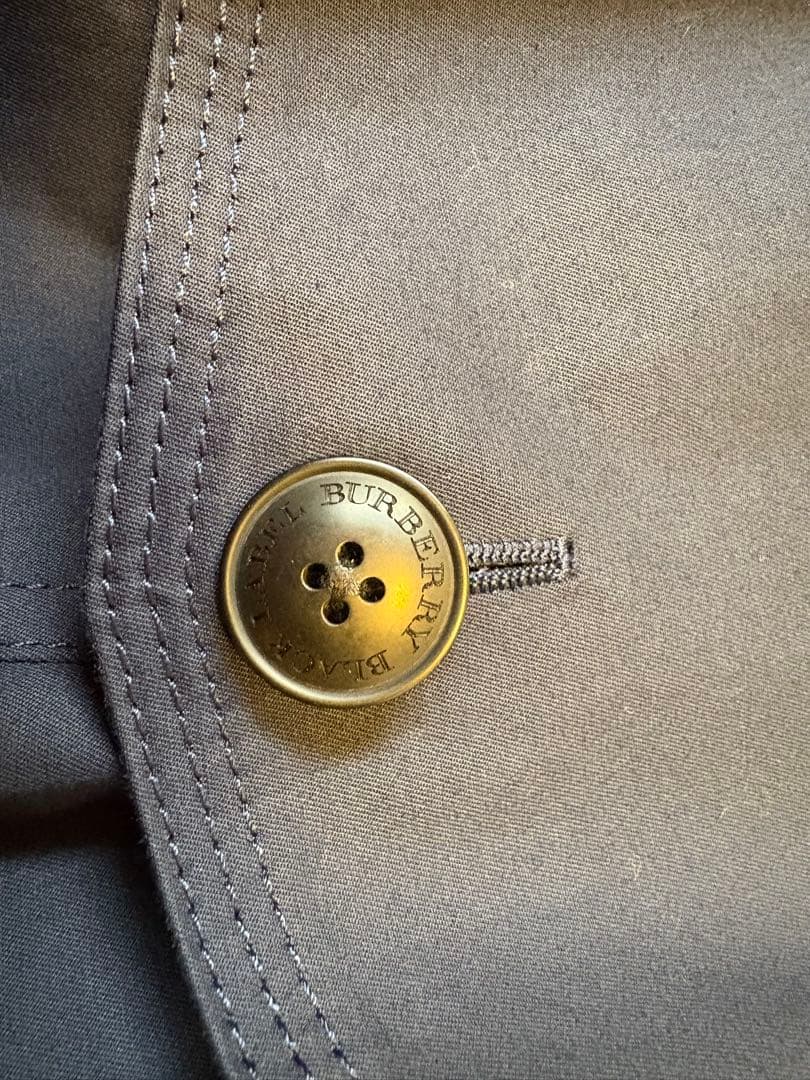 美品バーバリー ブラックレーベル トレンチコート Lサイズ