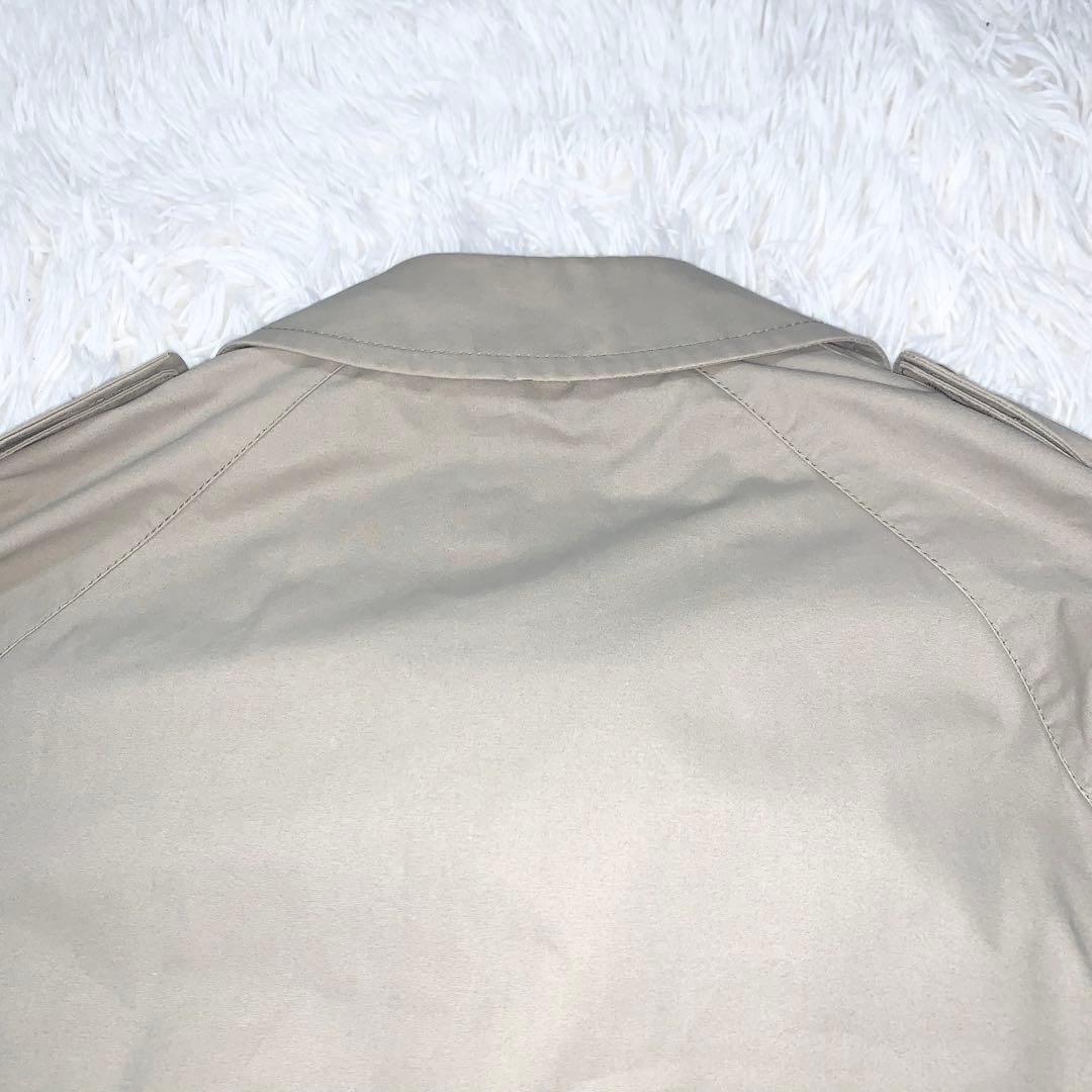 希少 英国製 アクアスキュータム トレンチコート チェック ベルト 撥水 L相当