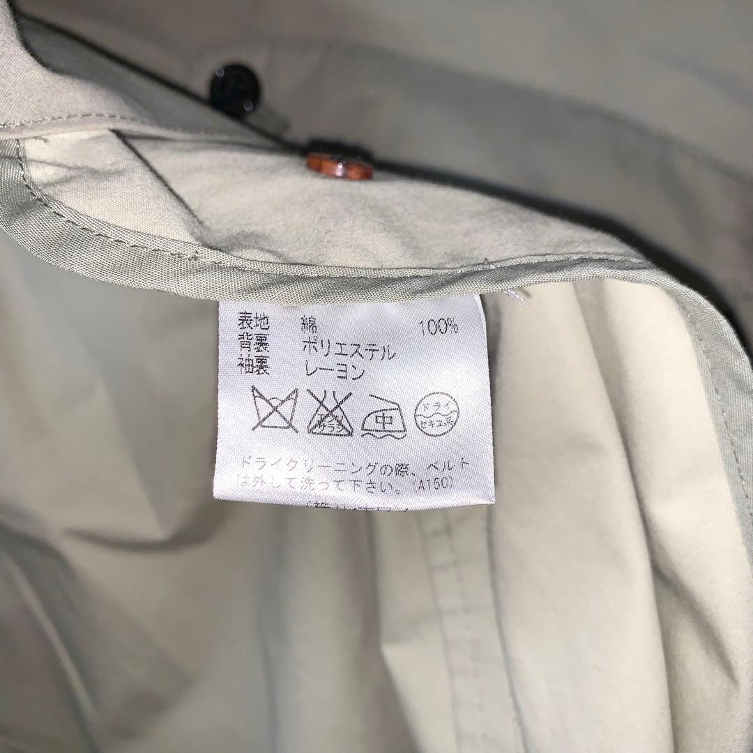 希少 英国製 アクアスキュータム トレンチコート チェック ベルト 撥水 L相当