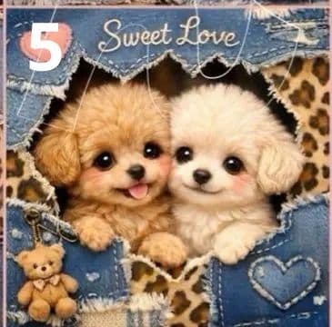 オーダーページ　ハンカチ　88 デニムわんこ柄　1/15　りんご様P