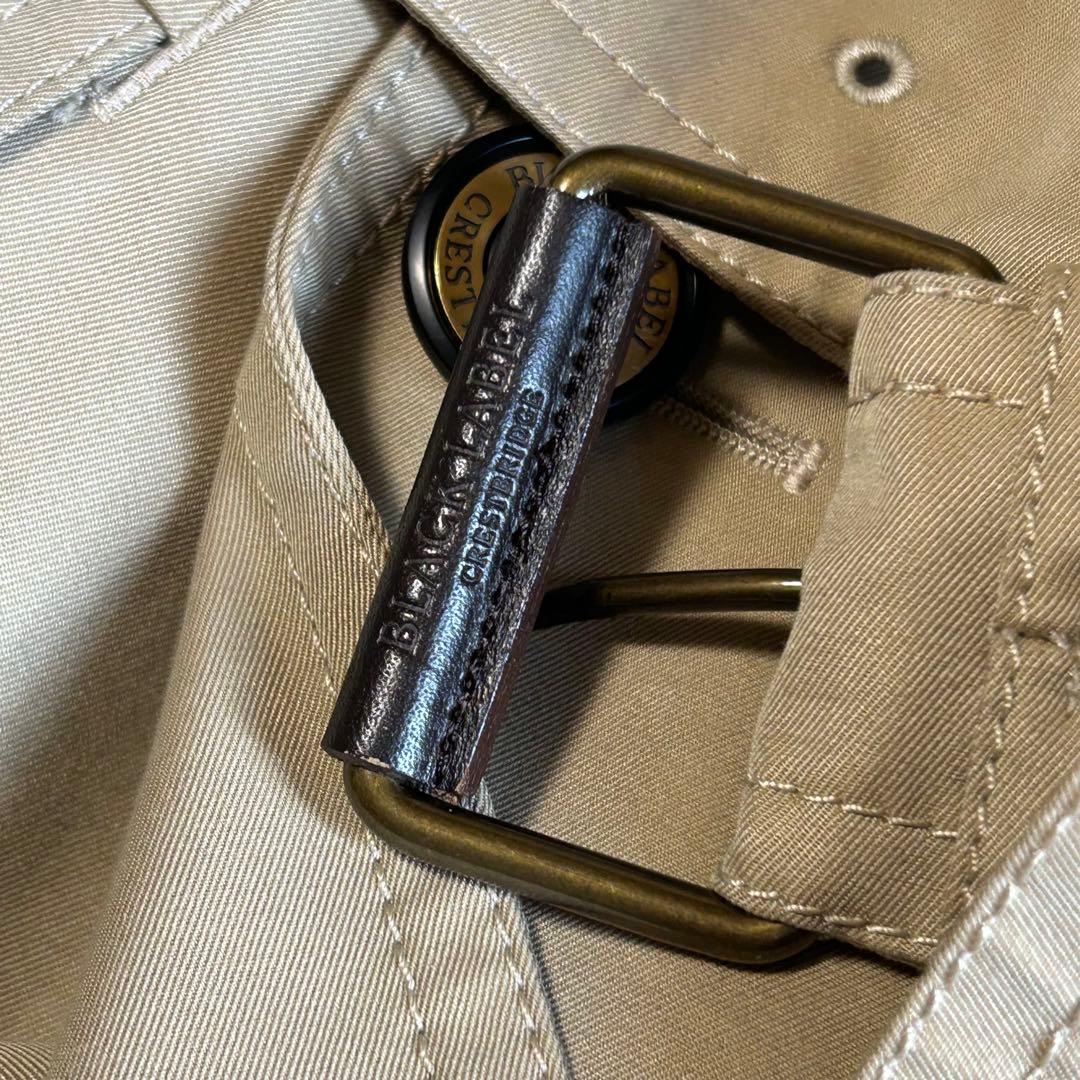 ブラックレーベル・クレストブリッジ　ダブルトレンチコート　Lサイズ