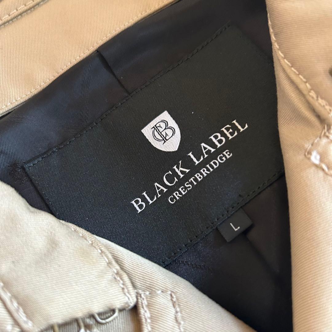 ブラックレーベル・クレストブリッジ　ダブルトレンチコート　Lサイズ