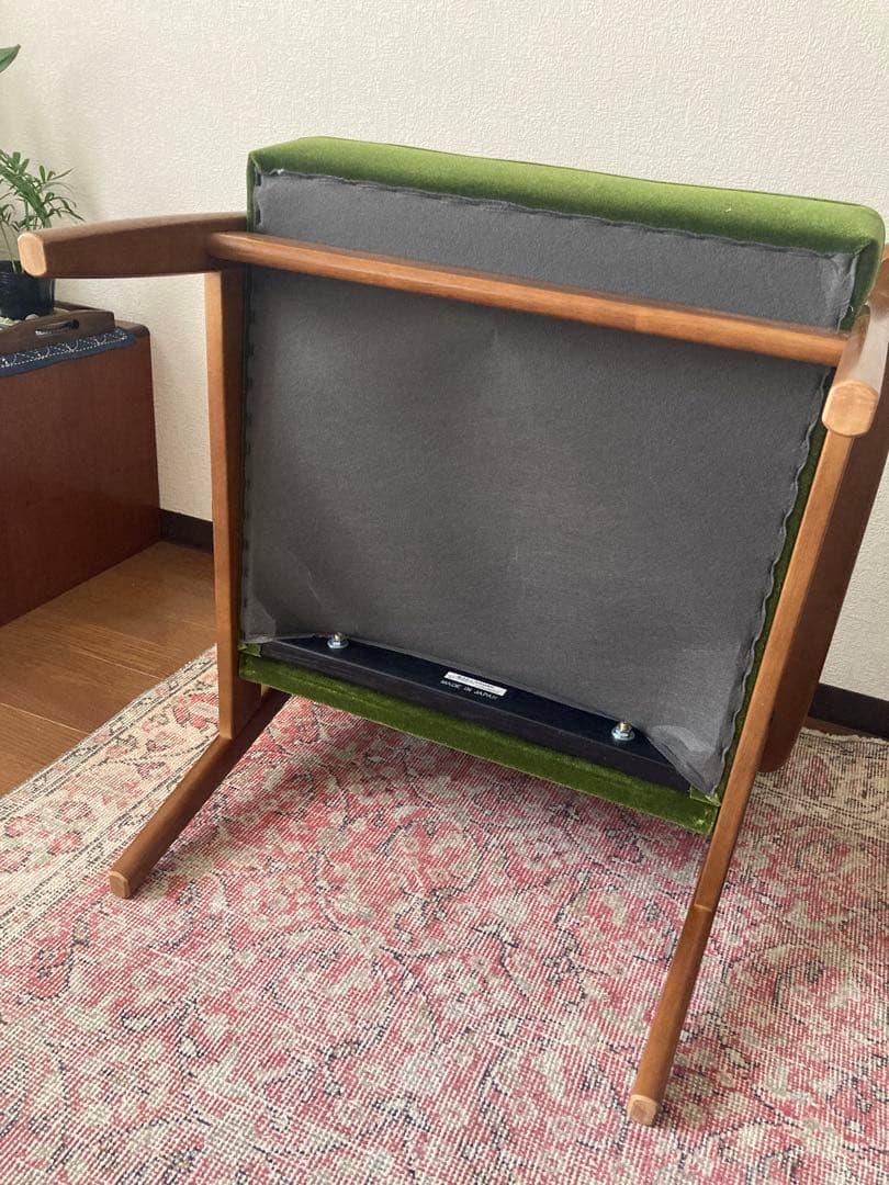 カリモク60K モケットグリーン1シーター