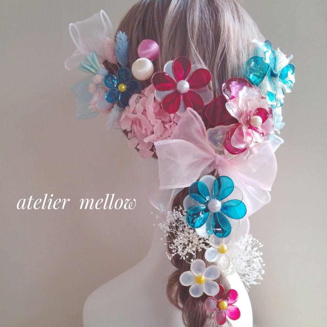 髪飾り 成人式 七五三 卒業式 アメリカンフラワー【Miho Fujii】
