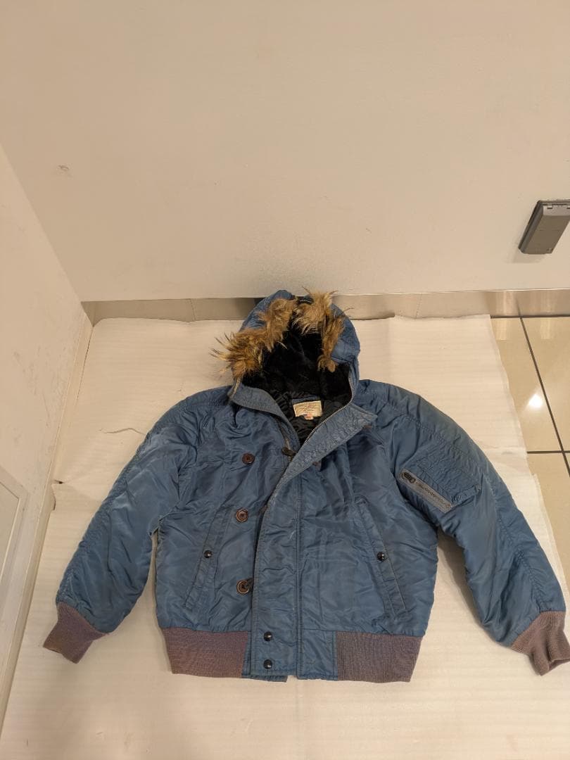 メ*8様 SPIEWAK N-2B 中綿フライトジャケット 青 サイズ40 スピ