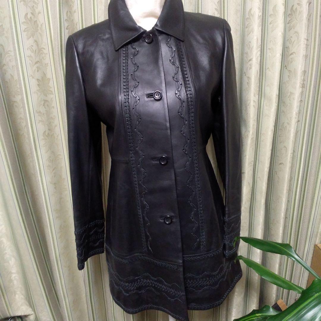 DANA PARIS(株)リマージュライカ装飾ステッチラムレザージャケット