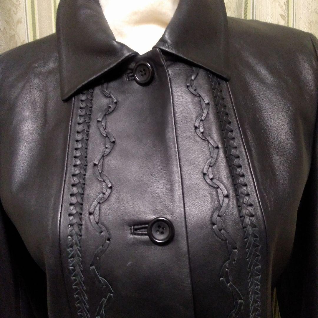 DANA PARIS(株)リマージュライカ装飾ステッチラムレザージャケット