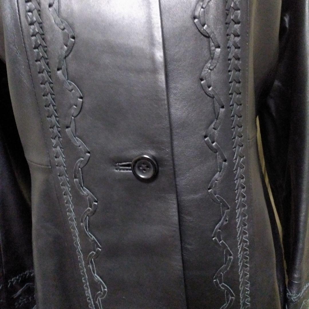 DANA PARIS(株)リマージュライカ装飾ステッチラムレザージャケット