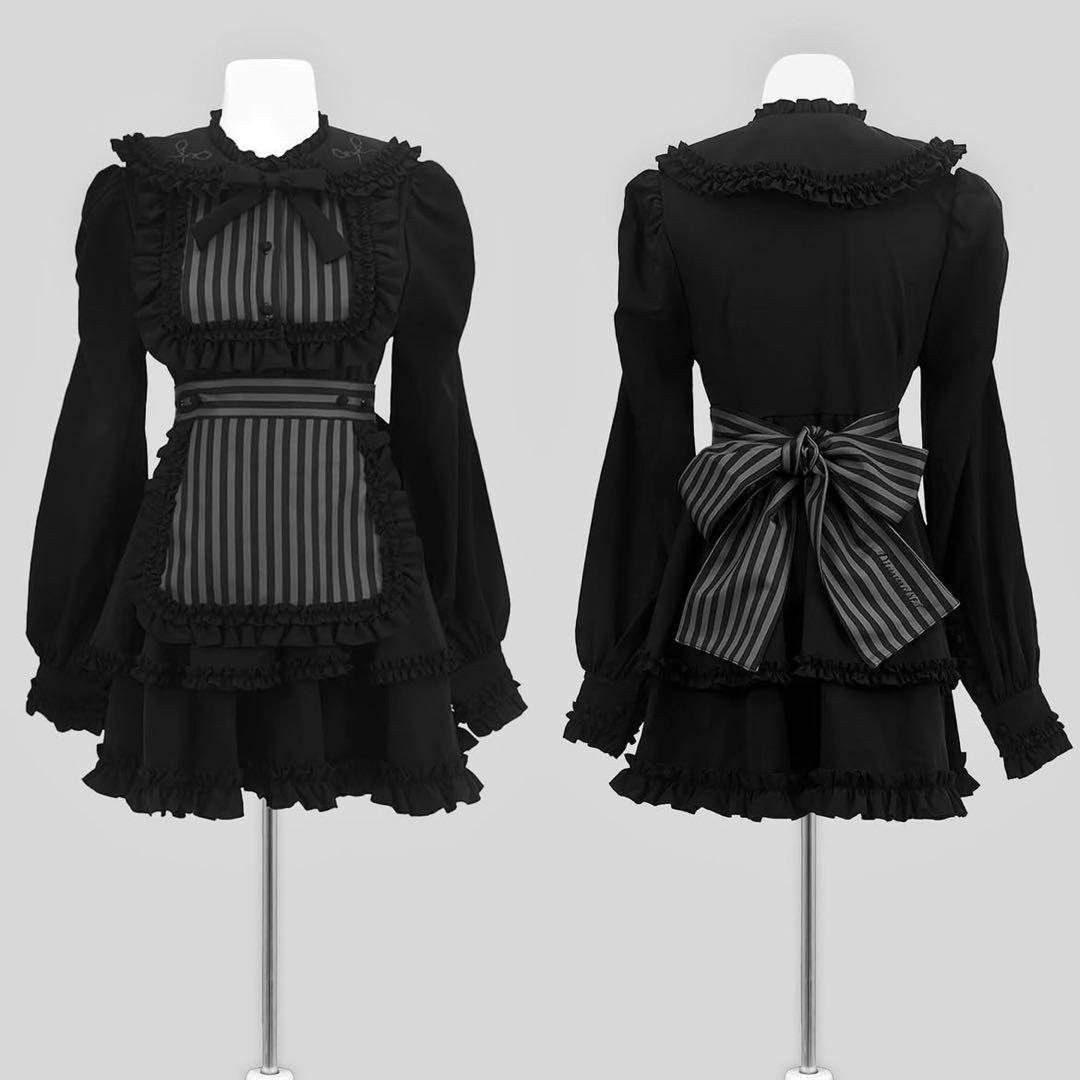 Dimmoire 絶メイドワンピース Black & Stripe